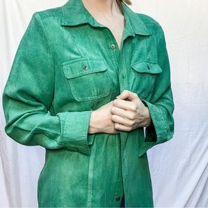 Suede-like Mint Jacket